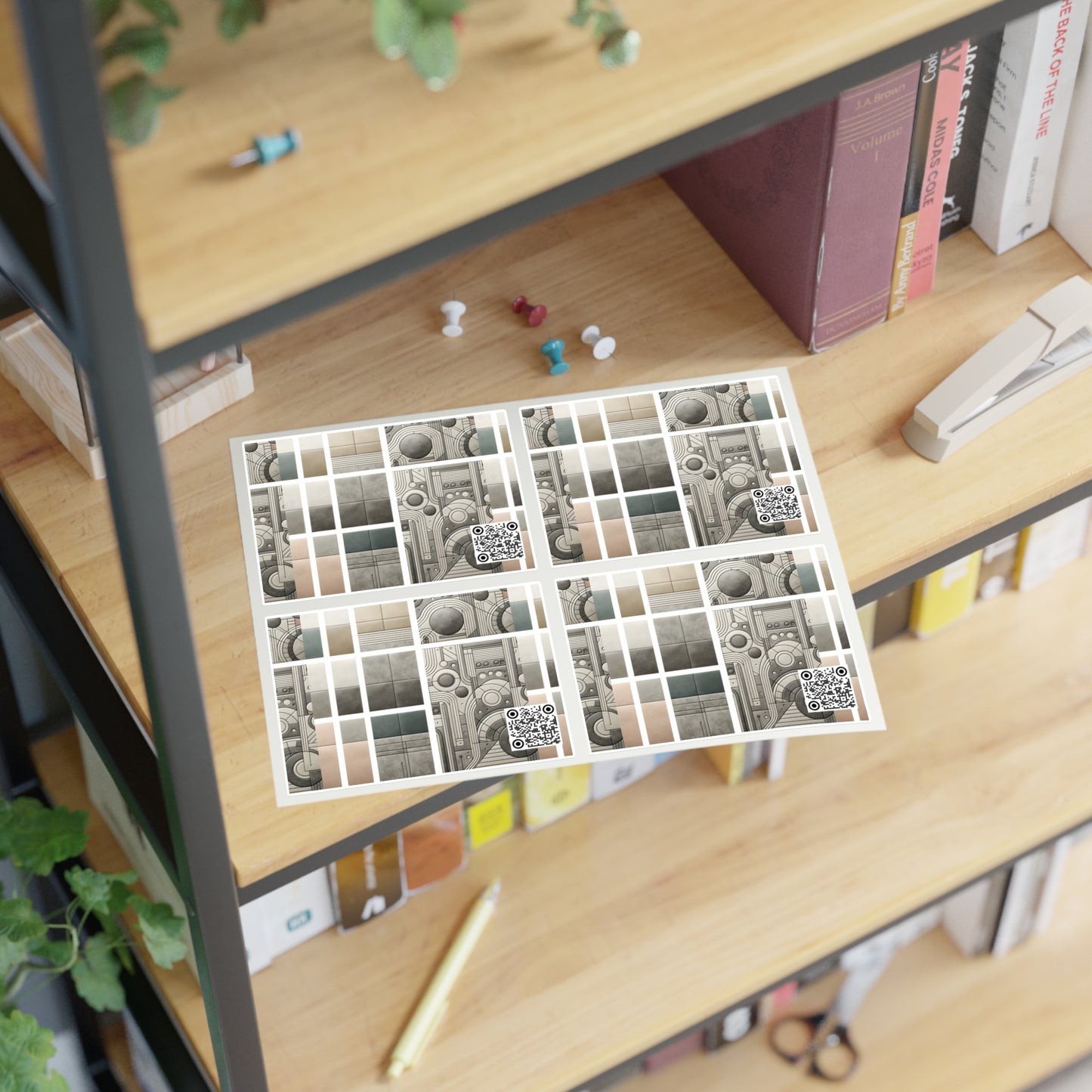 Tech Utility Chic Tech-Forward Minimalist Sticker Sheets - 8404 Design-59