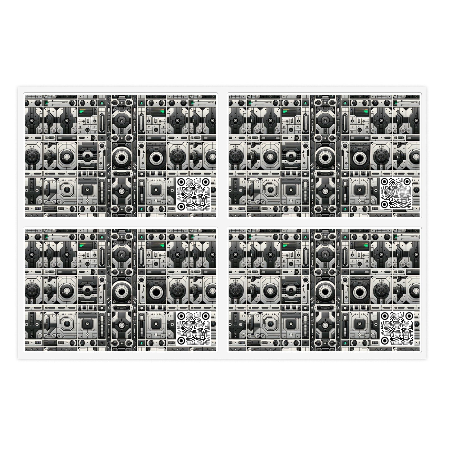 Tech Utility Aesthetics Tech-Forward Minimalism Sticker Sheets - 8404 Design-60