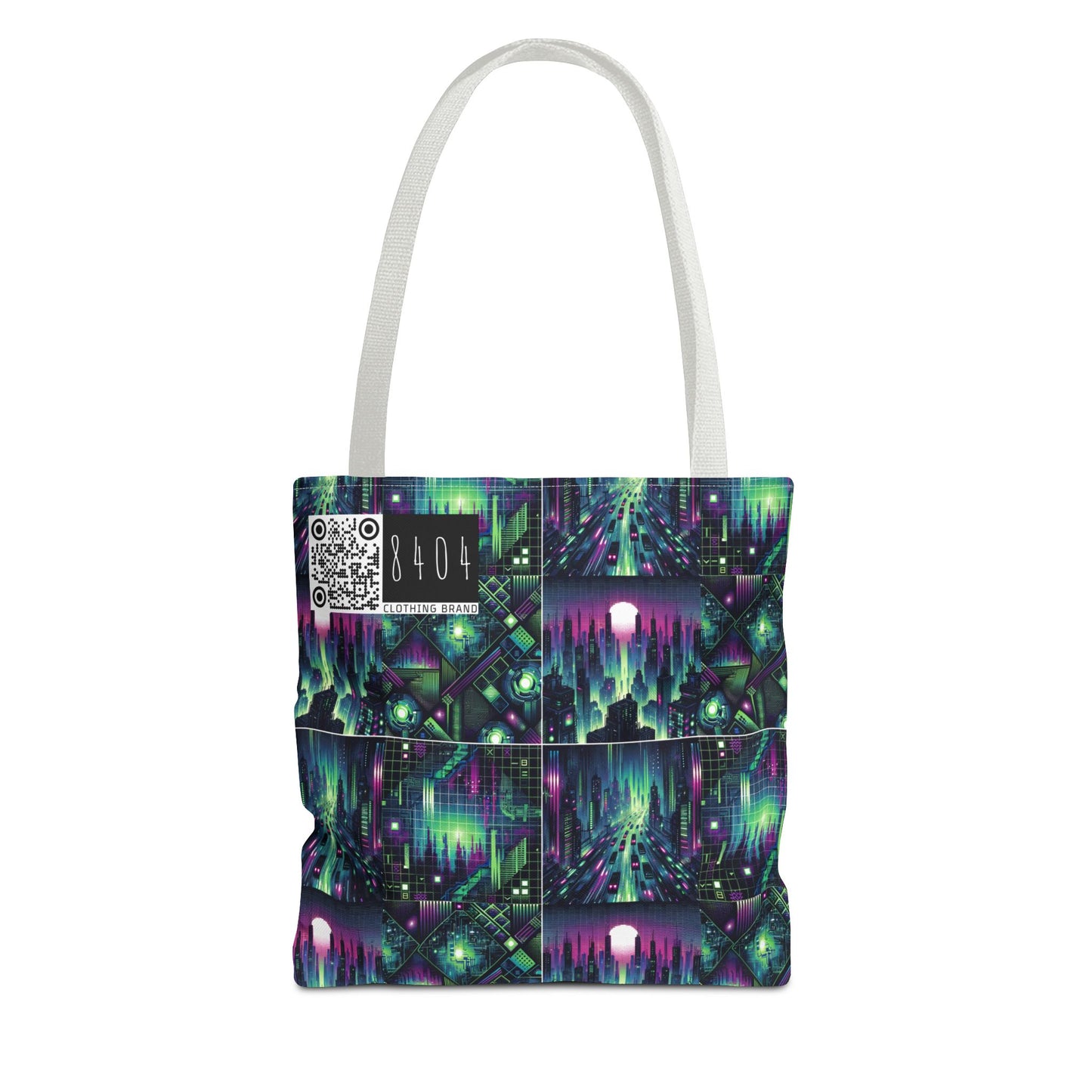 Tech Noir Aesthetics Tech-Forward Urban Dystopia Tote Bag - 8404 Design-54