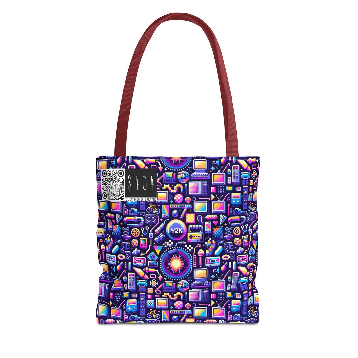 Digital Nostalgia Modern Retro Fusion Tote Bag - 8404 Design-64