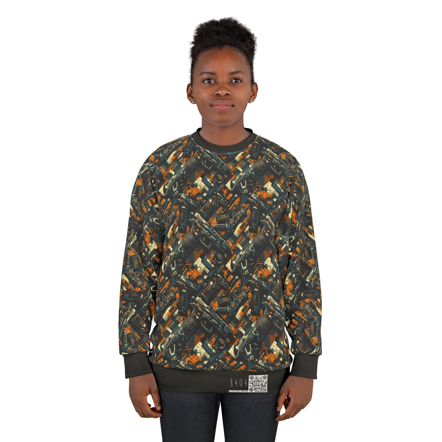 Digital Punk Futuristic Grunge Sweatshirt - 8404 Design-47