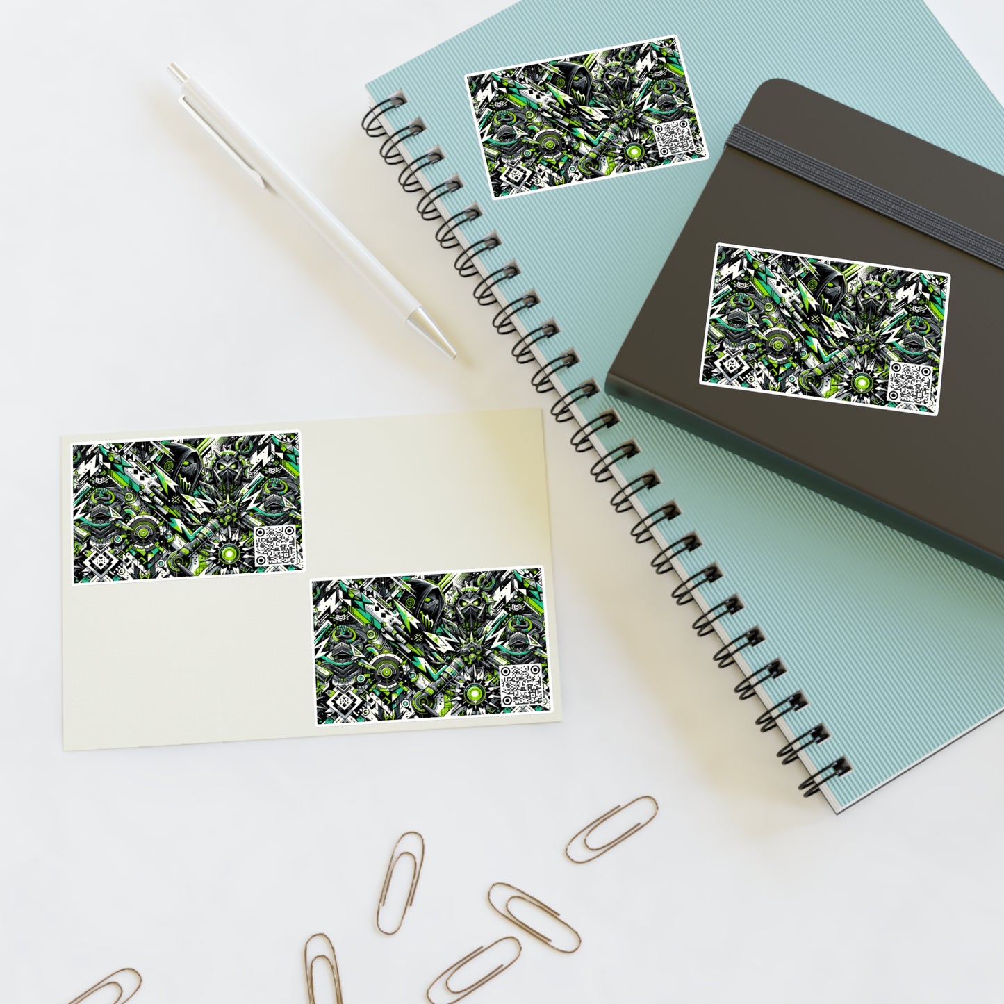 Graffiti Tech Fusion Bold Streetwear Fusion Sticker Sheets - 8404 Design-50