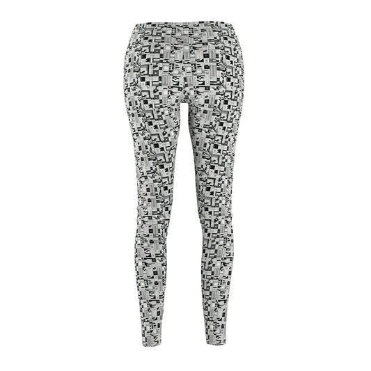 Digital Minimalism Minimalist Tech Women's Cut & Sew Casual Leggings - 8404 Design-43