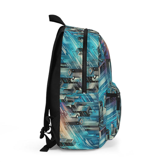Digital Motion Futuristic Tech Backpack - 8404 Design-58