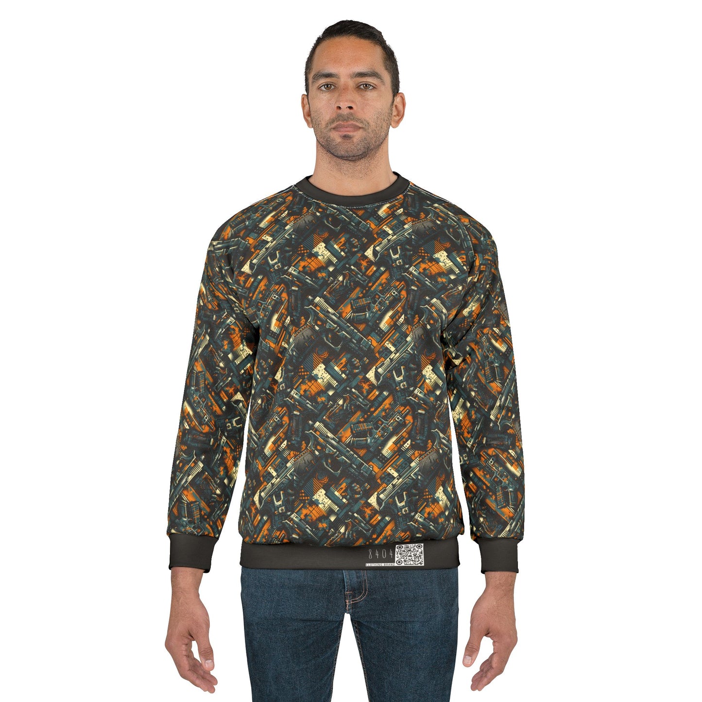 Digital Punk Futuristic Grunge Sweatshirt - 8404 Design-47