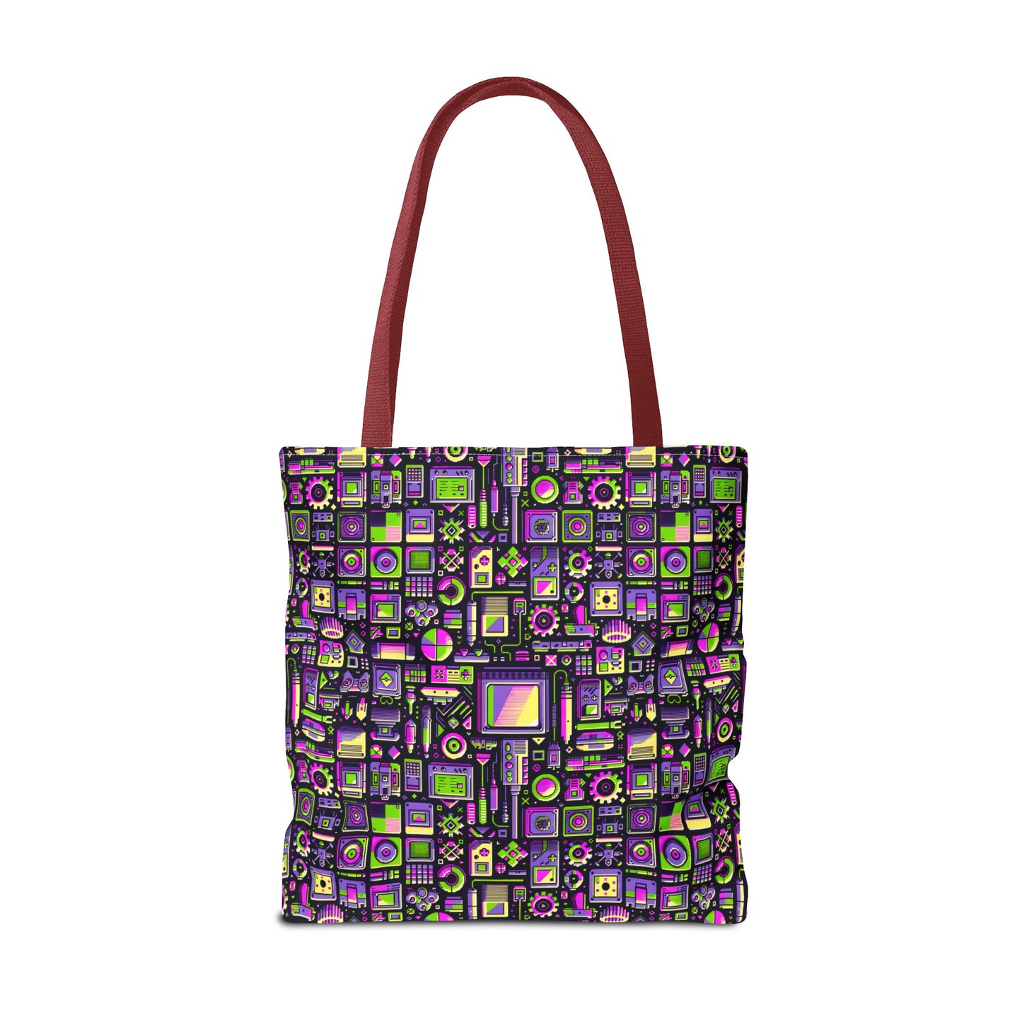 Digital Nostalgia Remix Modern Vintage Fusion Tote Bag - 8404 Design-67