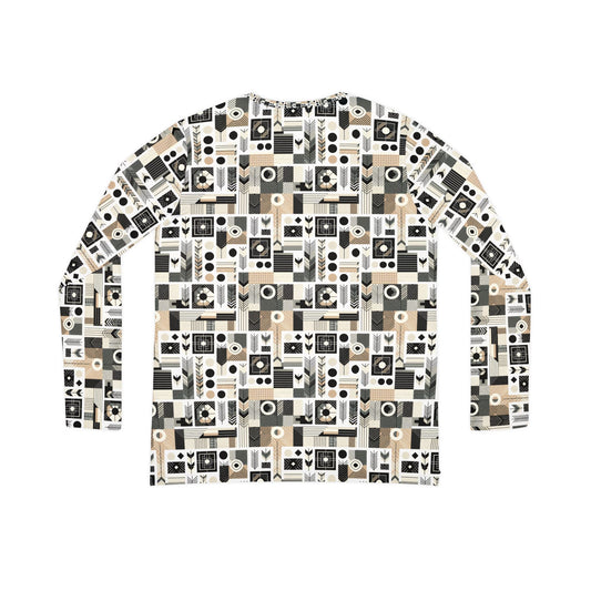 Elevated Athleisure Modern Sophistication With Sporty Elements Women's Long Sleeve V-Neck Shirt - 8404 Design-57