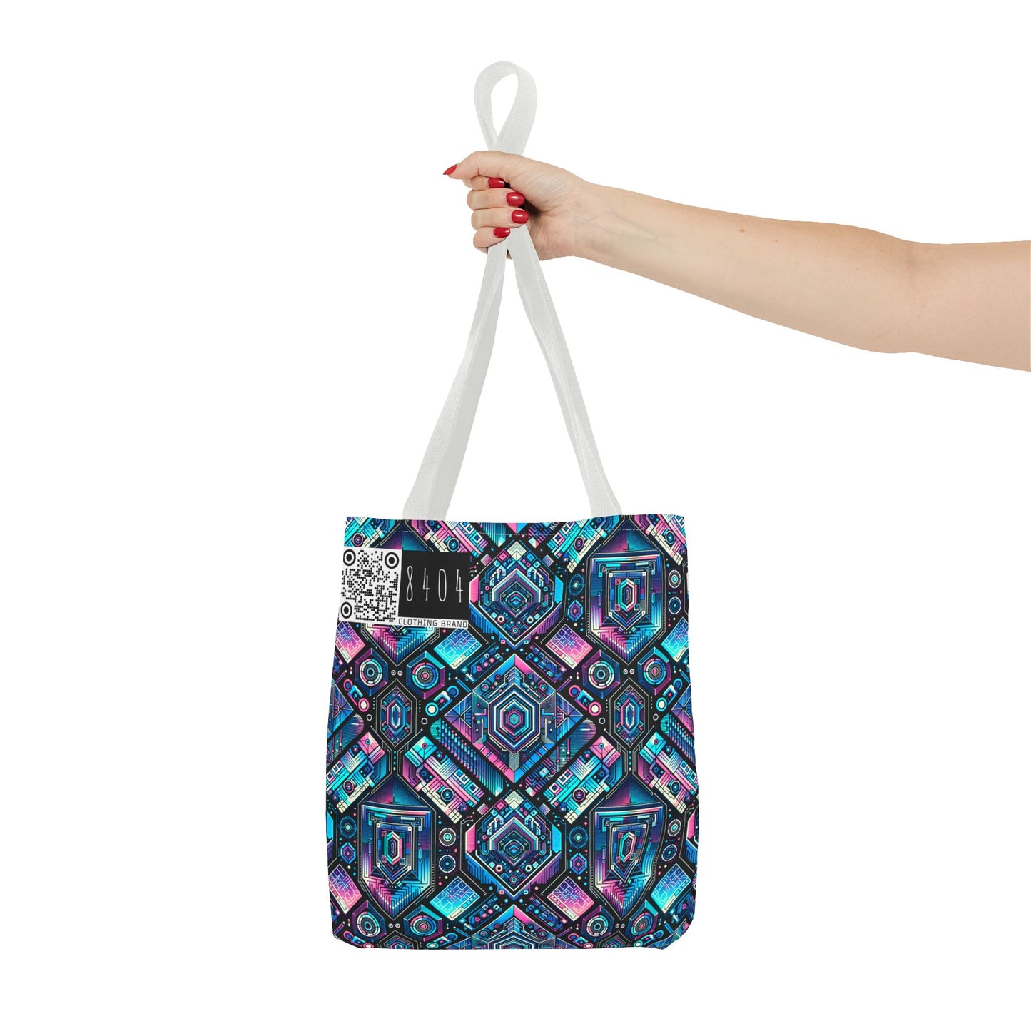 Digital Dreamland Futuristic Tech Aesthetic Tote Bag - 8404 Design-46