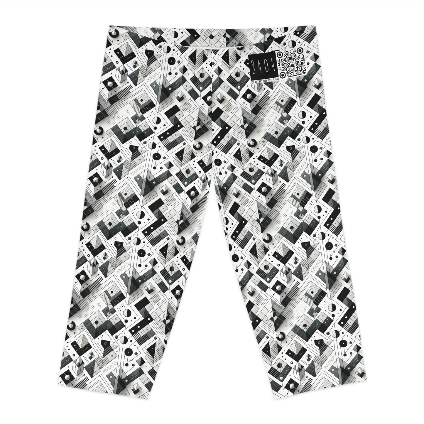 Digital Minimalism Minimalist Tech Women's Capri Leggings - 8404 Design-69