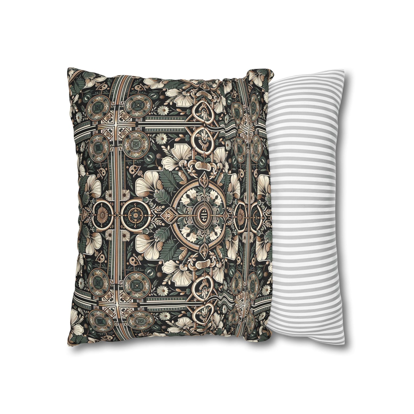 Cyber Garden Party Tech Garden Extravaganza Spun Polyester Square Pillowcase - 8404 Design-66