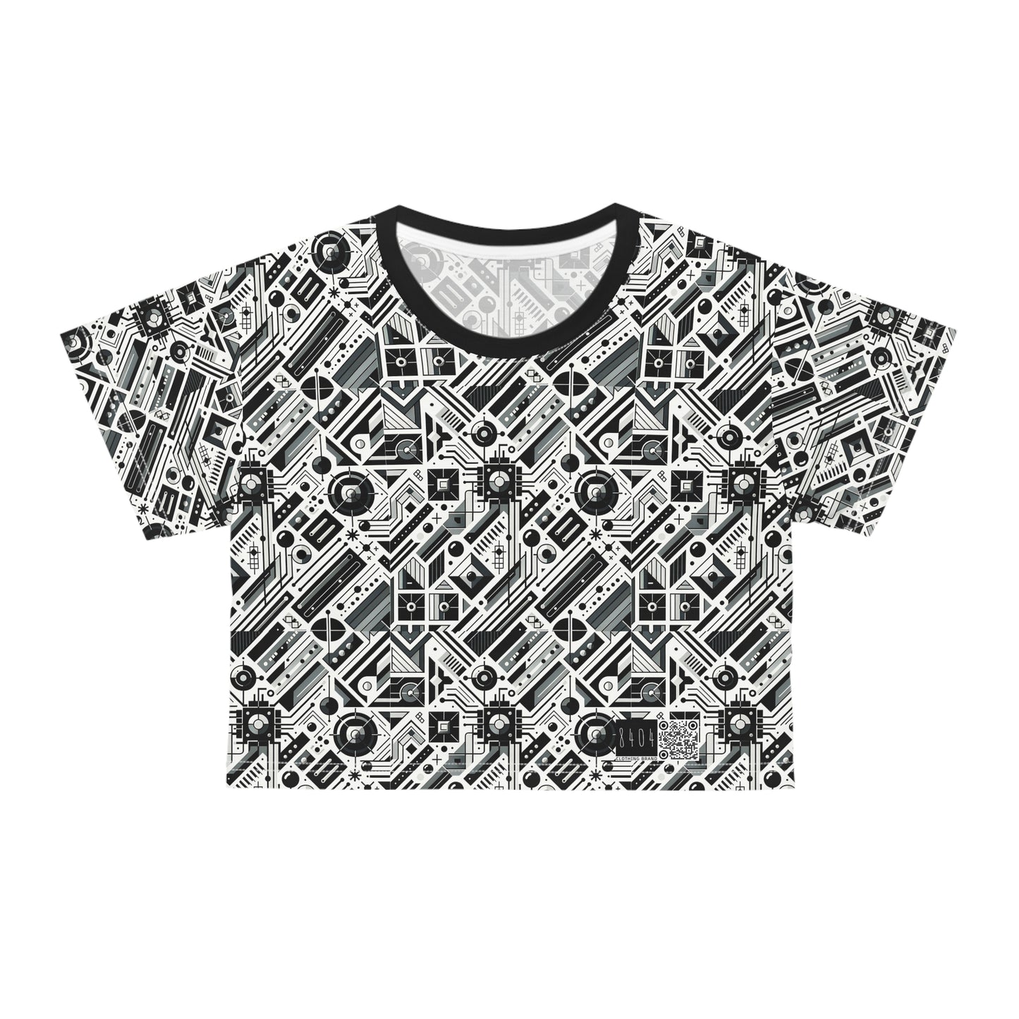 Digital Minimalism Minimalist Tech Crop Tee - 8404 Design-62