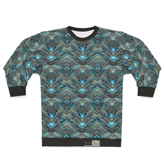 Tech-Infused Futurism Sleek Tech Edge Sweatshirt - 8404 Design-49