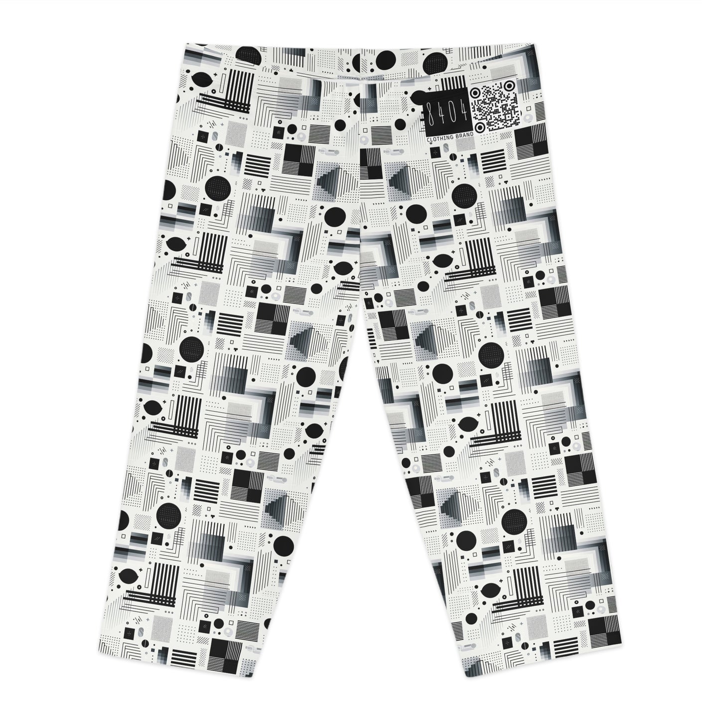 Digital Minimalism Minimalist Tech Women's Capri Leggings - 8404 Design-60