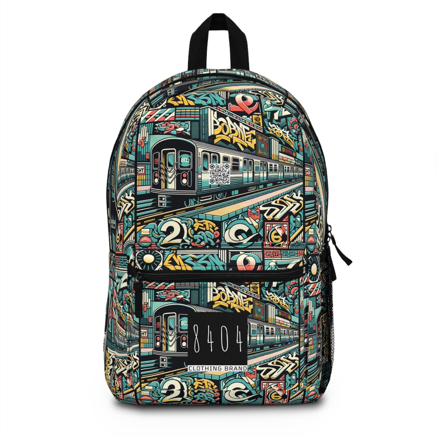 Retro Graffiti Revival Retro Urban Street Art Backpack - 8404 Design-47