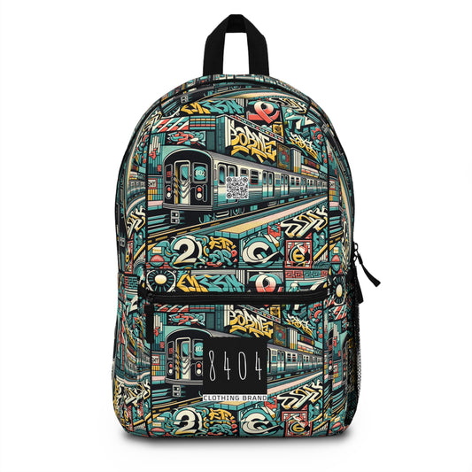 Retro Graffiti Revival Retro Urban Street Art Backpack - 8404 Design-47