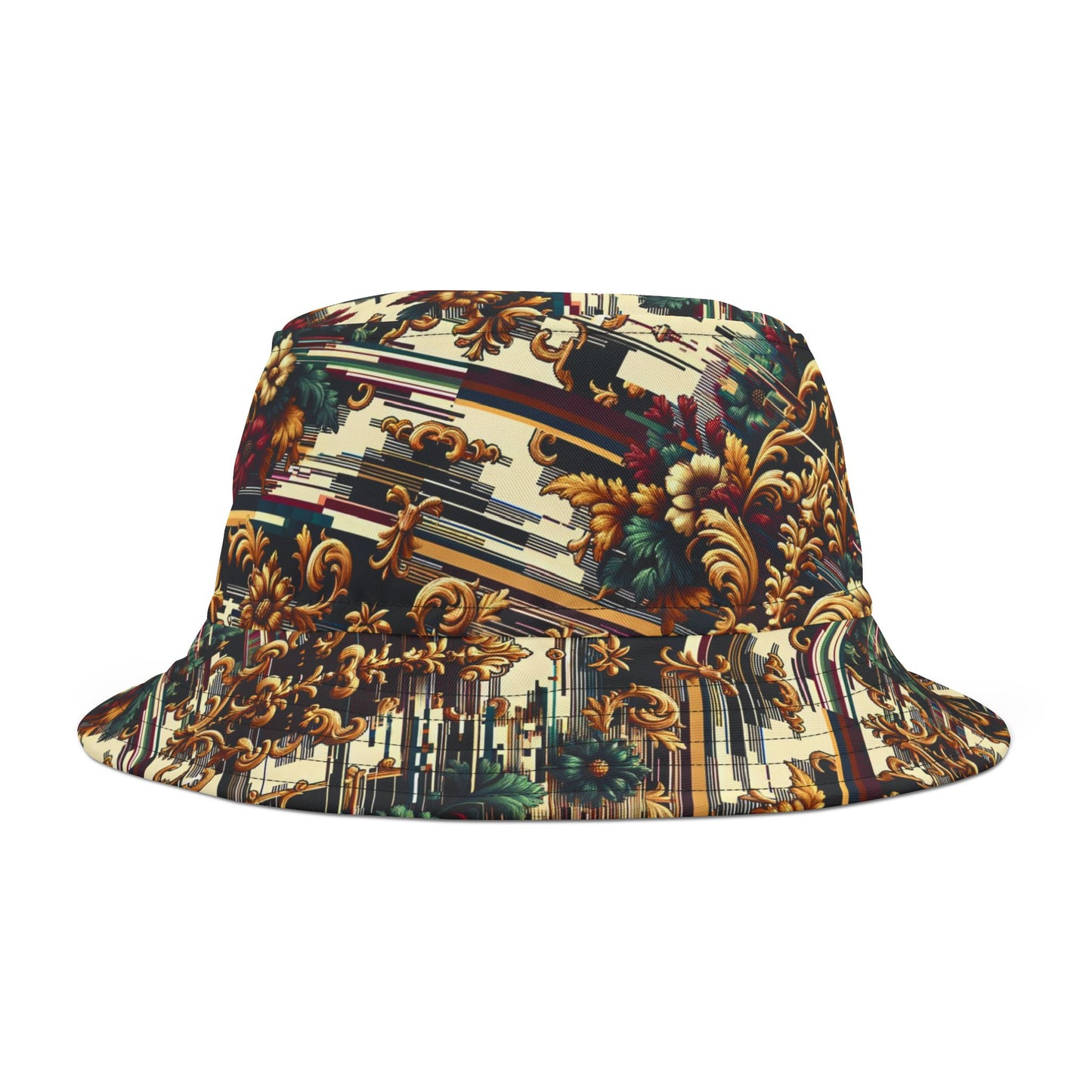 Digital Renaissance Modern Baroque Fusion Bucket Hat - 8404 Design-63