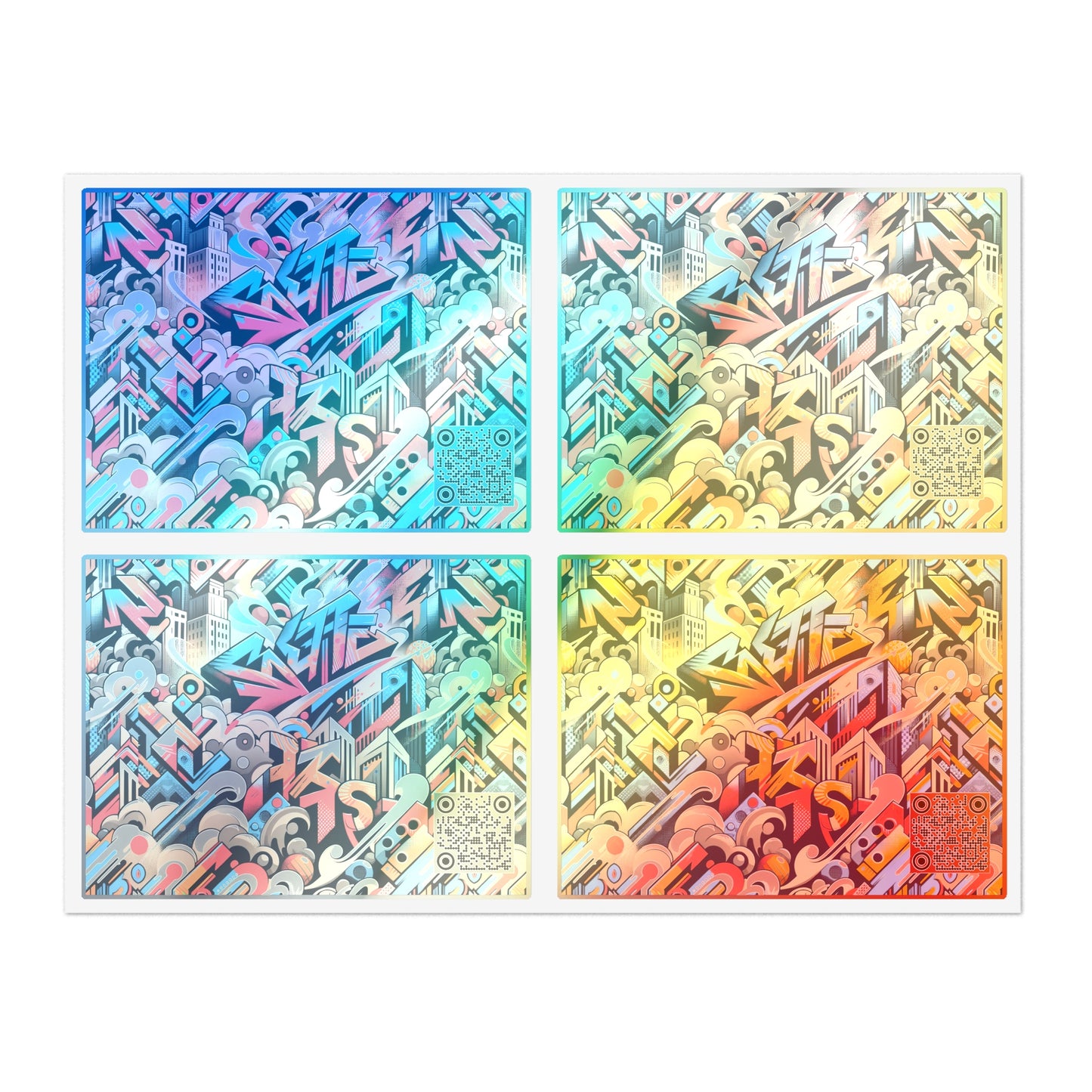 Neo-Traditional Street Art Modern Street Art Fusion Sticker Sheets - 8404 Design-44
