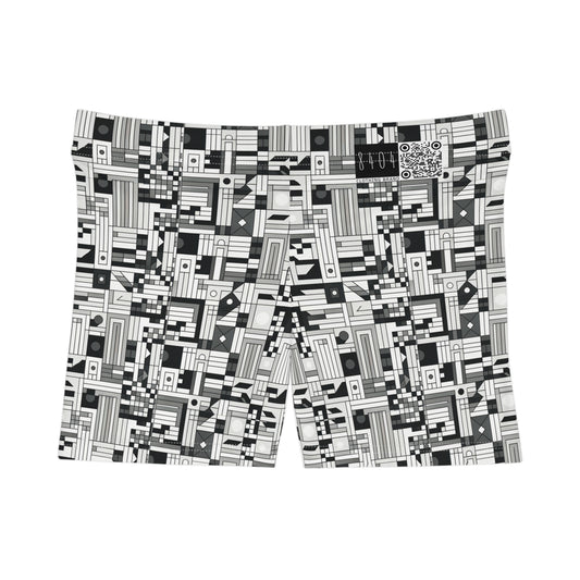 Digital Minimalism Minimalist Tech Women's Shorts - 8404 Design-43