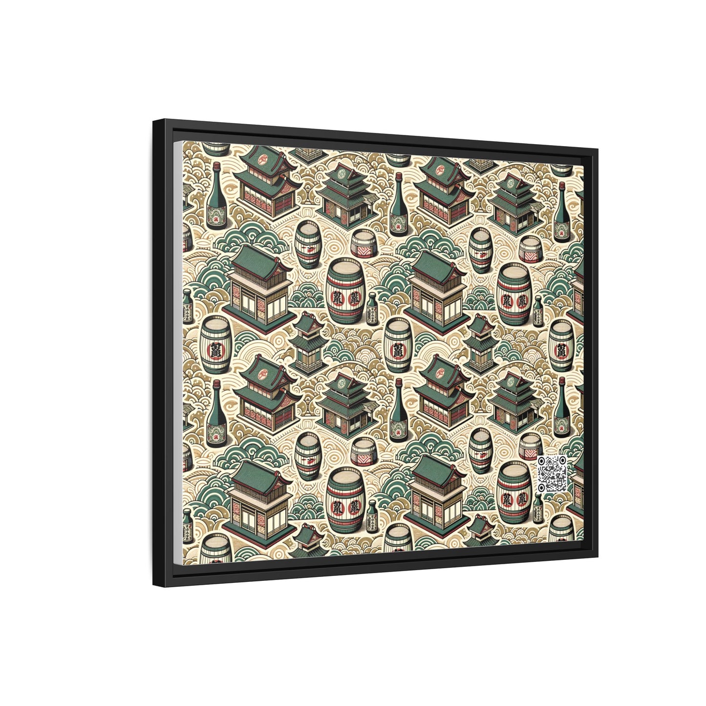 Cultural Artisanal Fusion Contemporary Cultural Elegance Matte Canvas, Framed (multi-Color) - 8404 Design-68 B