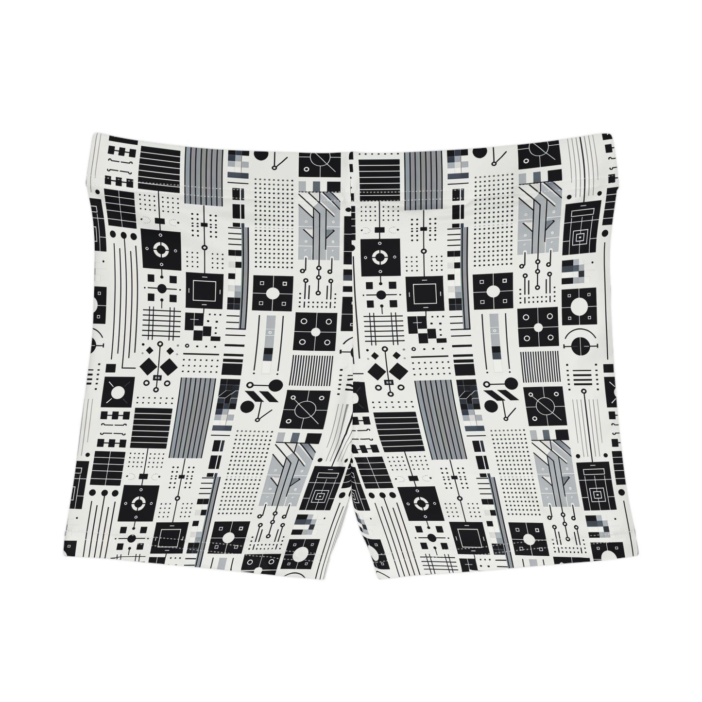 Digital Minimalism Minimalist Tech Women's Shorts - 8404 Design-54