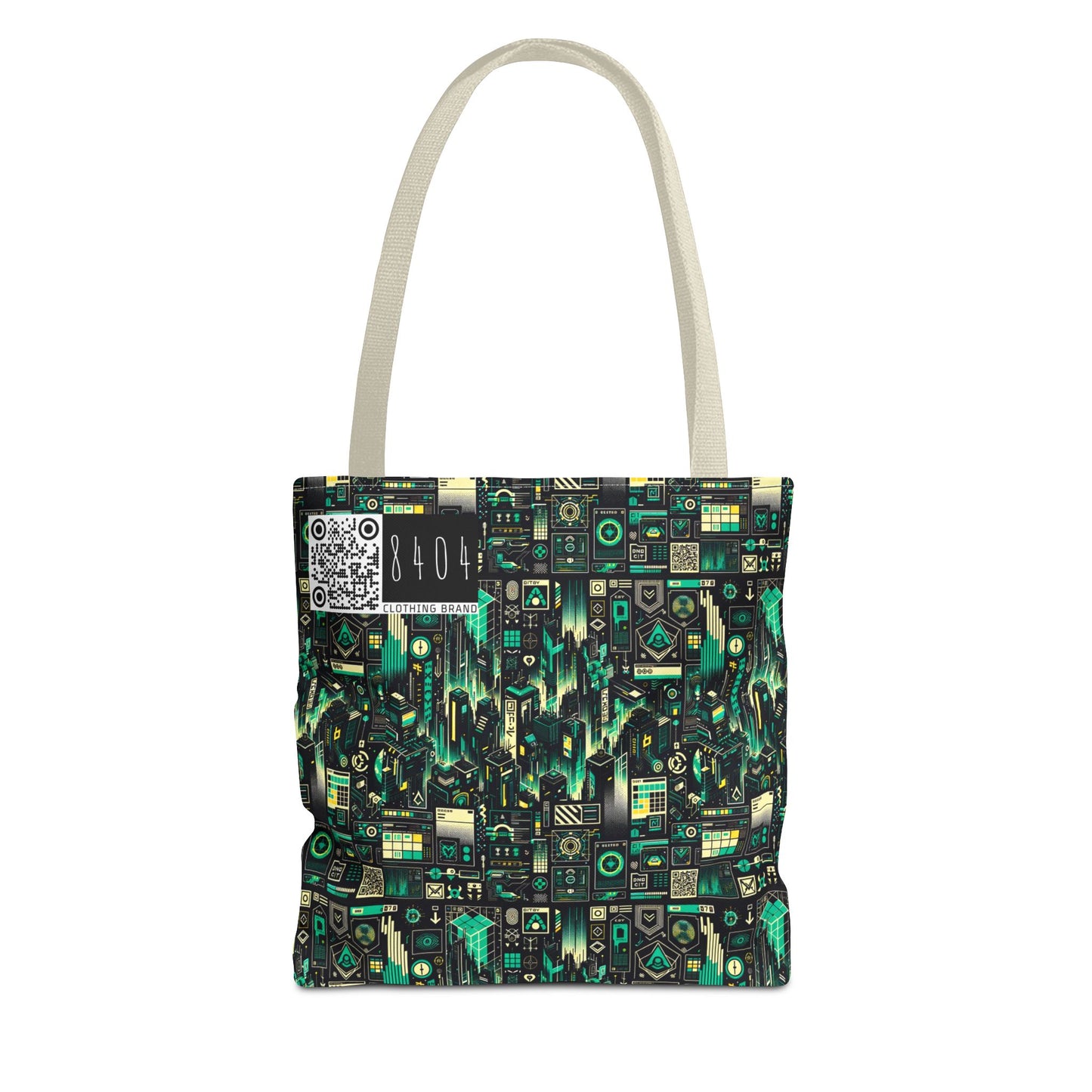 Digital Dystopia Tech Noir Tote Bag - 8404 Design-63