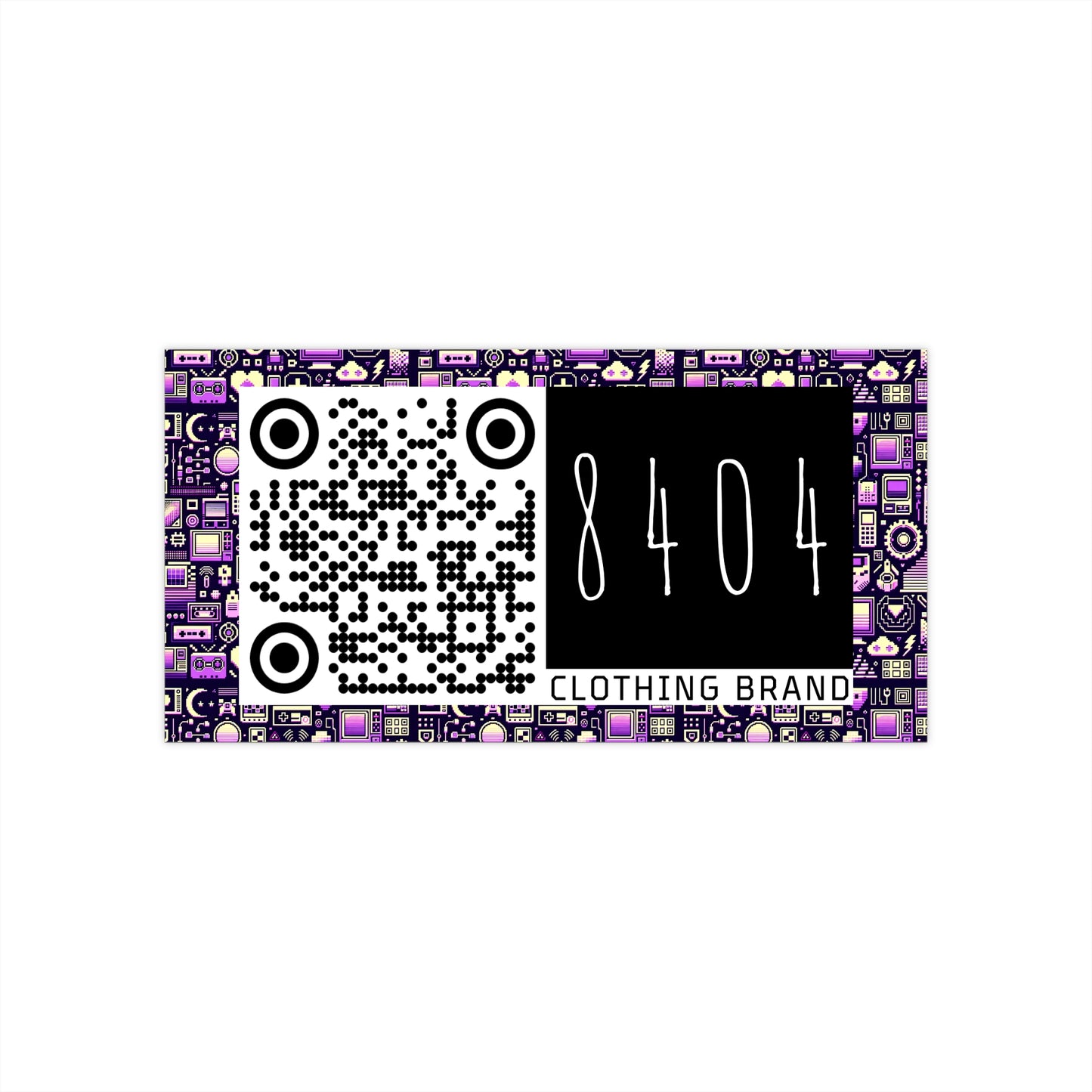 Digital Nostalgia Remix Modern Vintage Fusion Bumper Sticker - 8404 Design-54