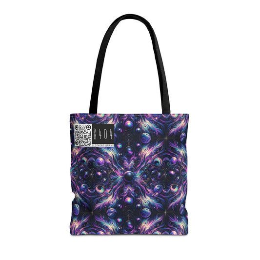 Galactic Hues Tech-Forward Cosmic Fusion Tote Bag - 8404 Design-41