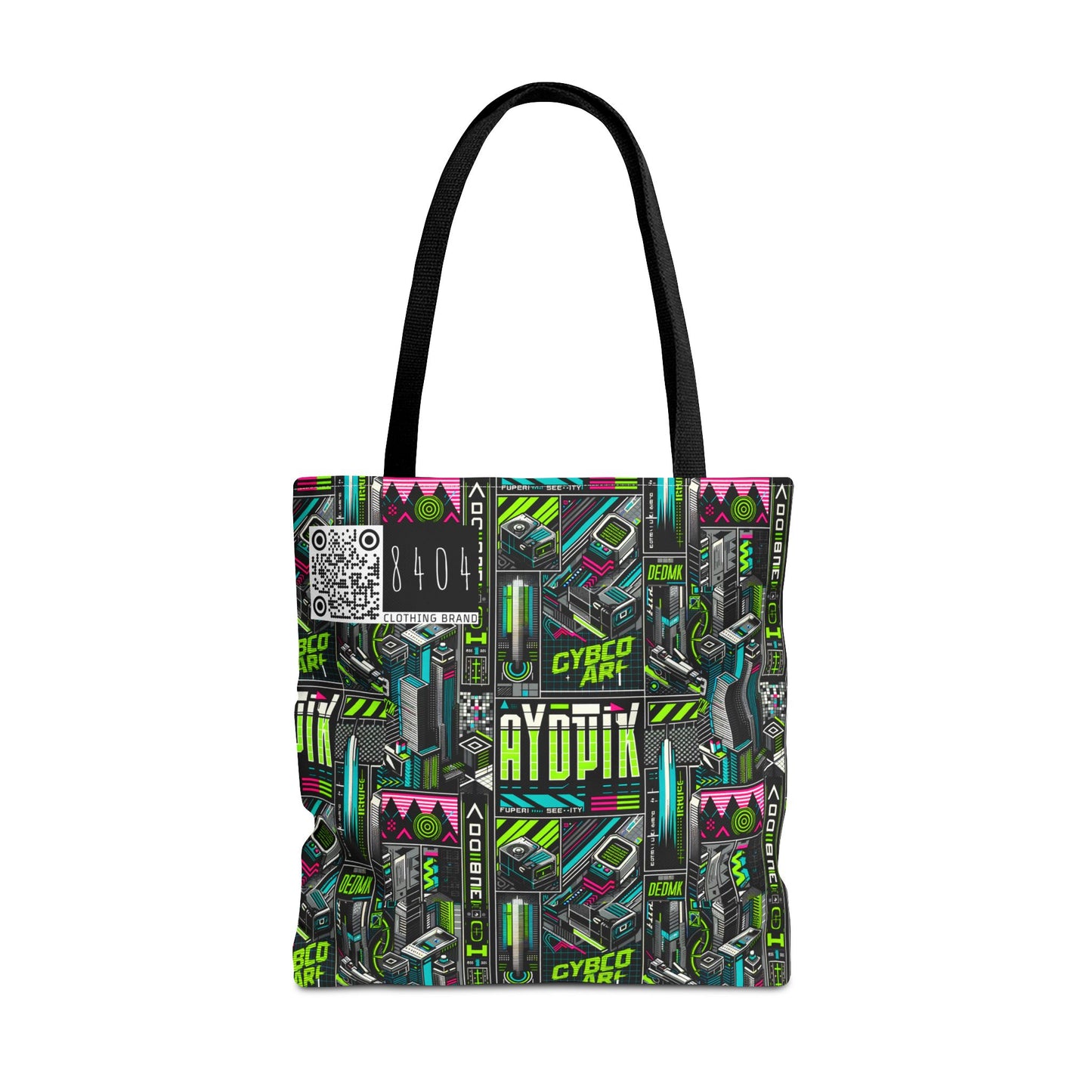 Tech-Forward Graphics Tech-Inspired Streetwear Tote Bag - 8404 Design-46