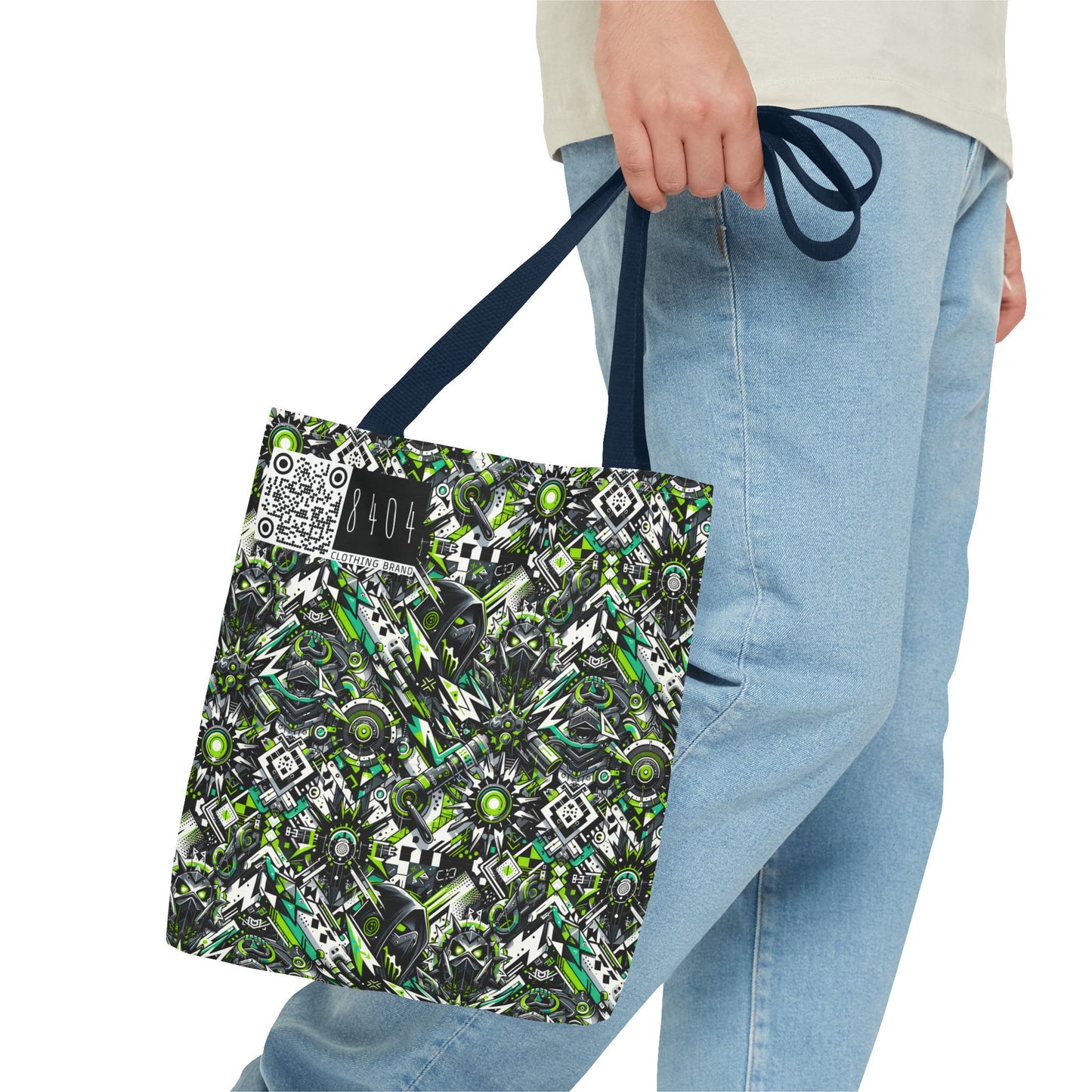 Graffiti Tech Fusion Bold Streetwear Fusion Tote Bag - 8404 Design-50