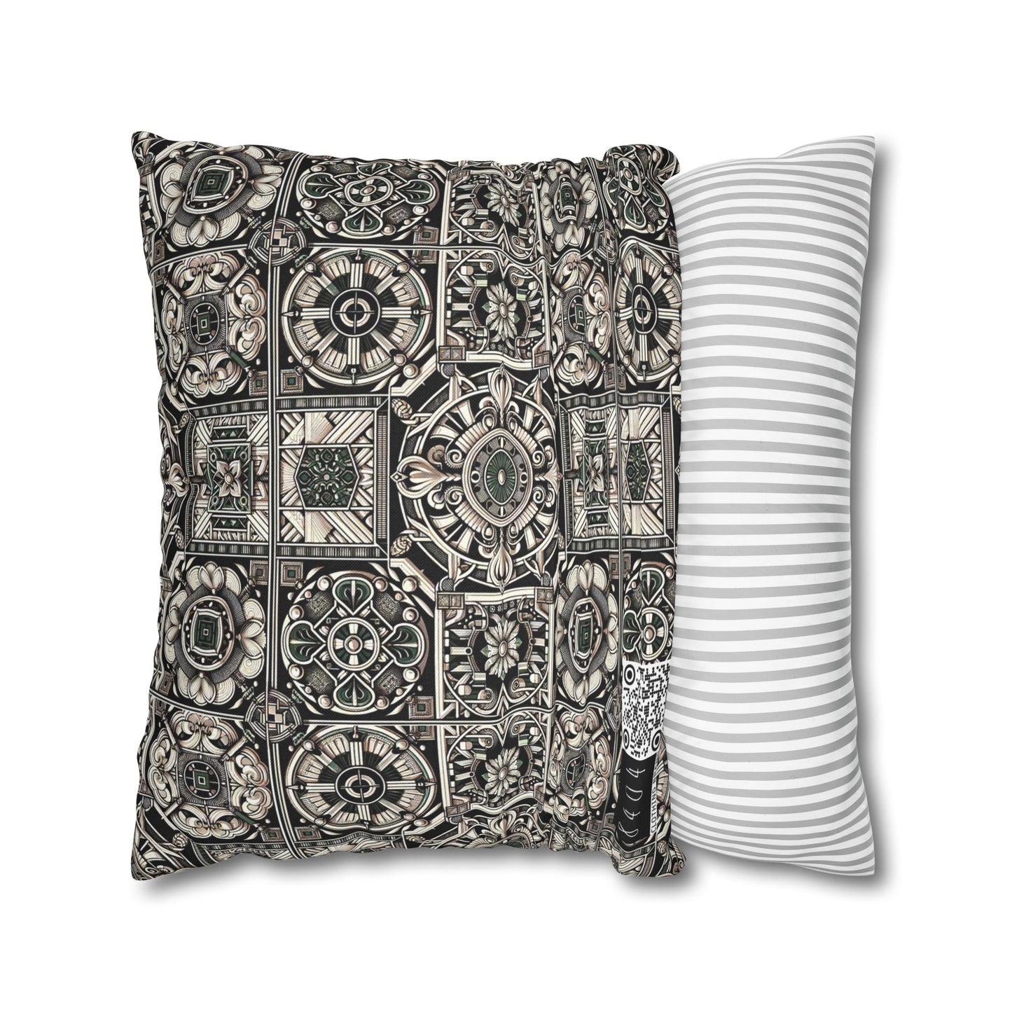 Cyber Garden Party Tech Garden Extravaganza Spun Polyester Square Pillowcase - 8404 Design-45