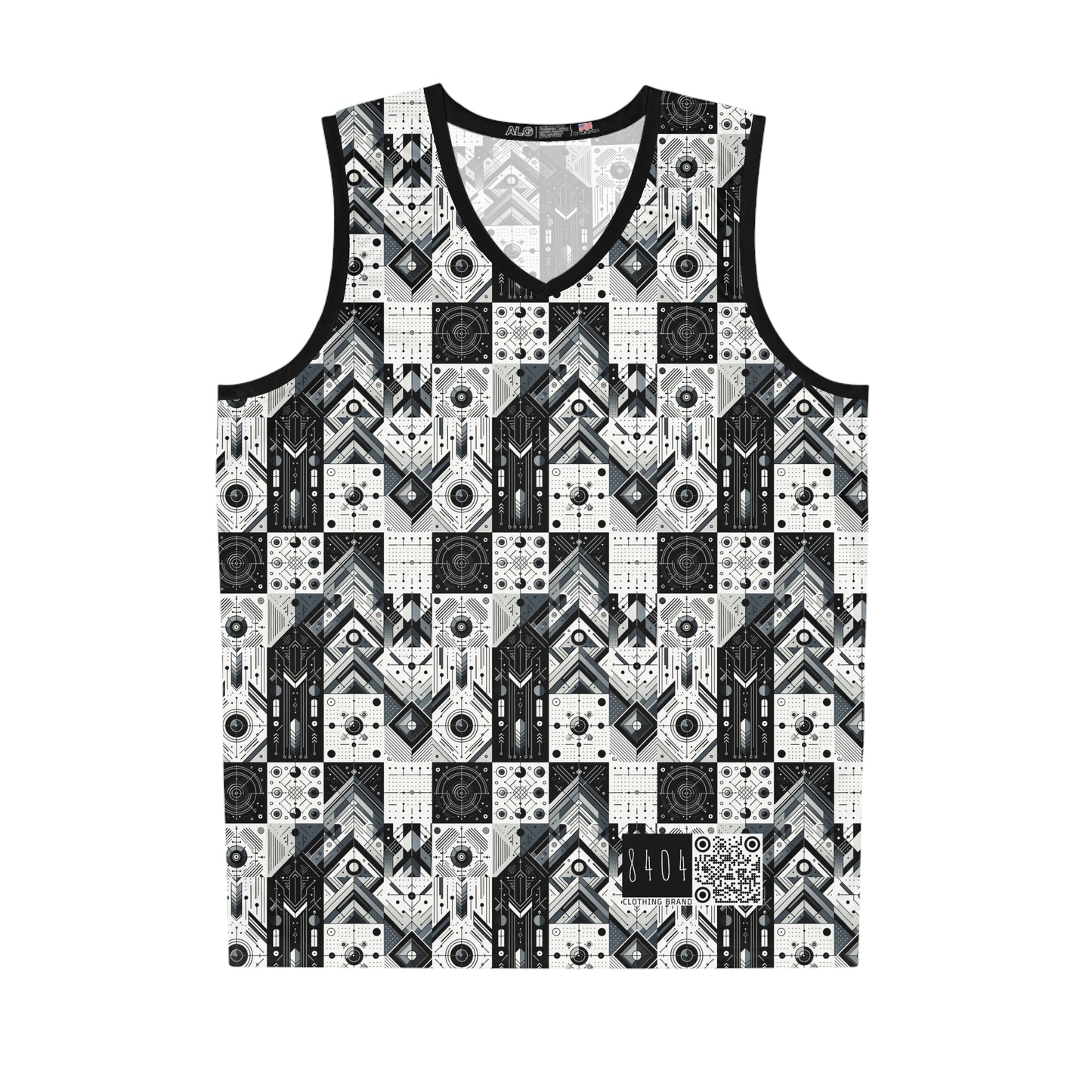Digital Minimalism Minimalist Tech Basketball Jersey - 8404 Design-50