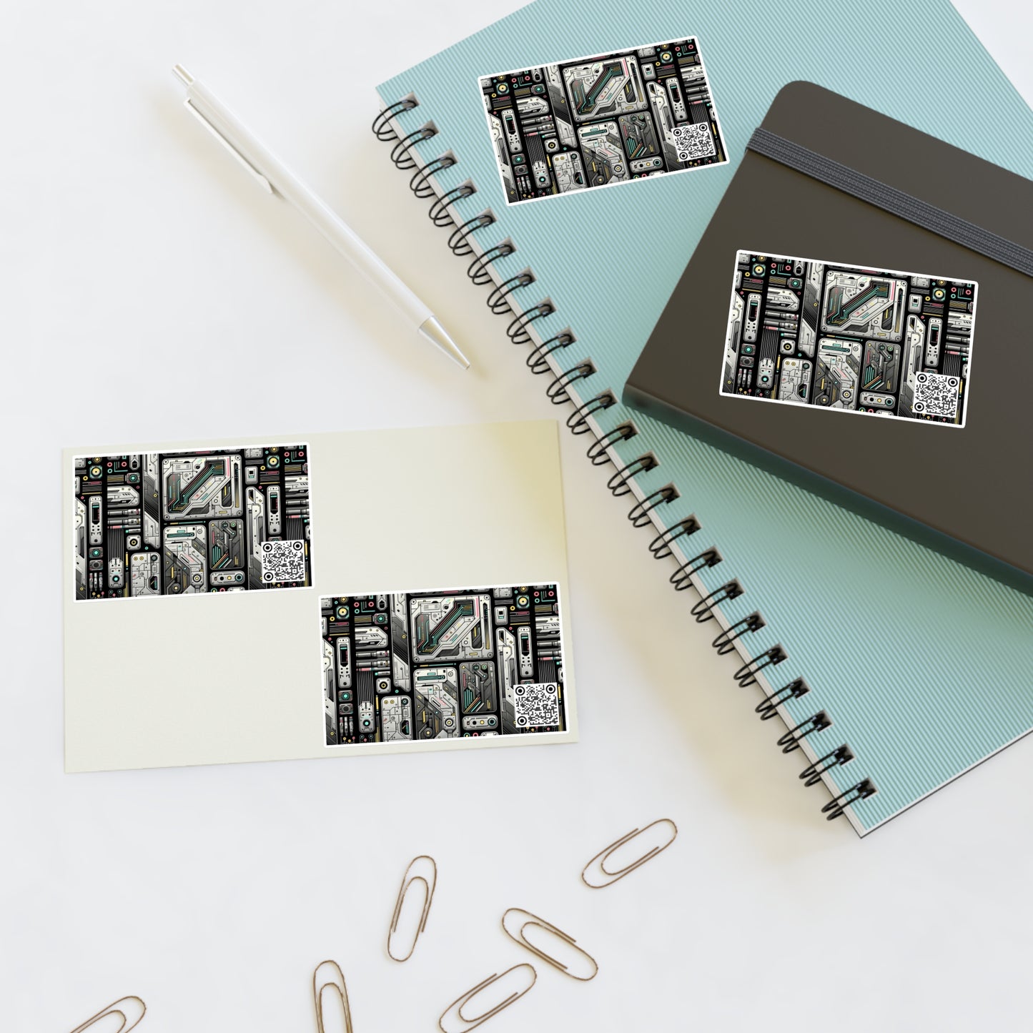 Tech Utility Gear Tech-Forward Minimalism Sticker Sheets - 8404 Design-45