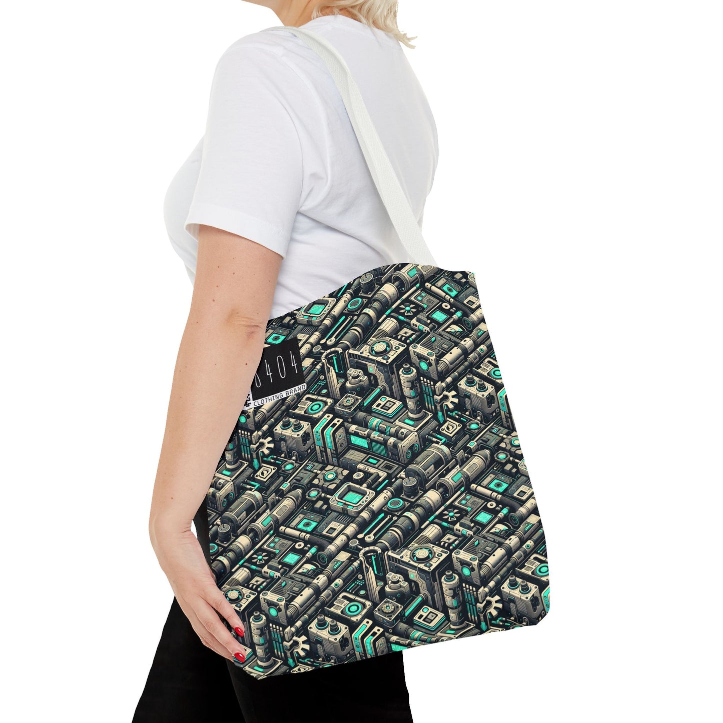 Tech Utility Fusion Modern Tech Streetwear Tote Bag - 8404 Design-49