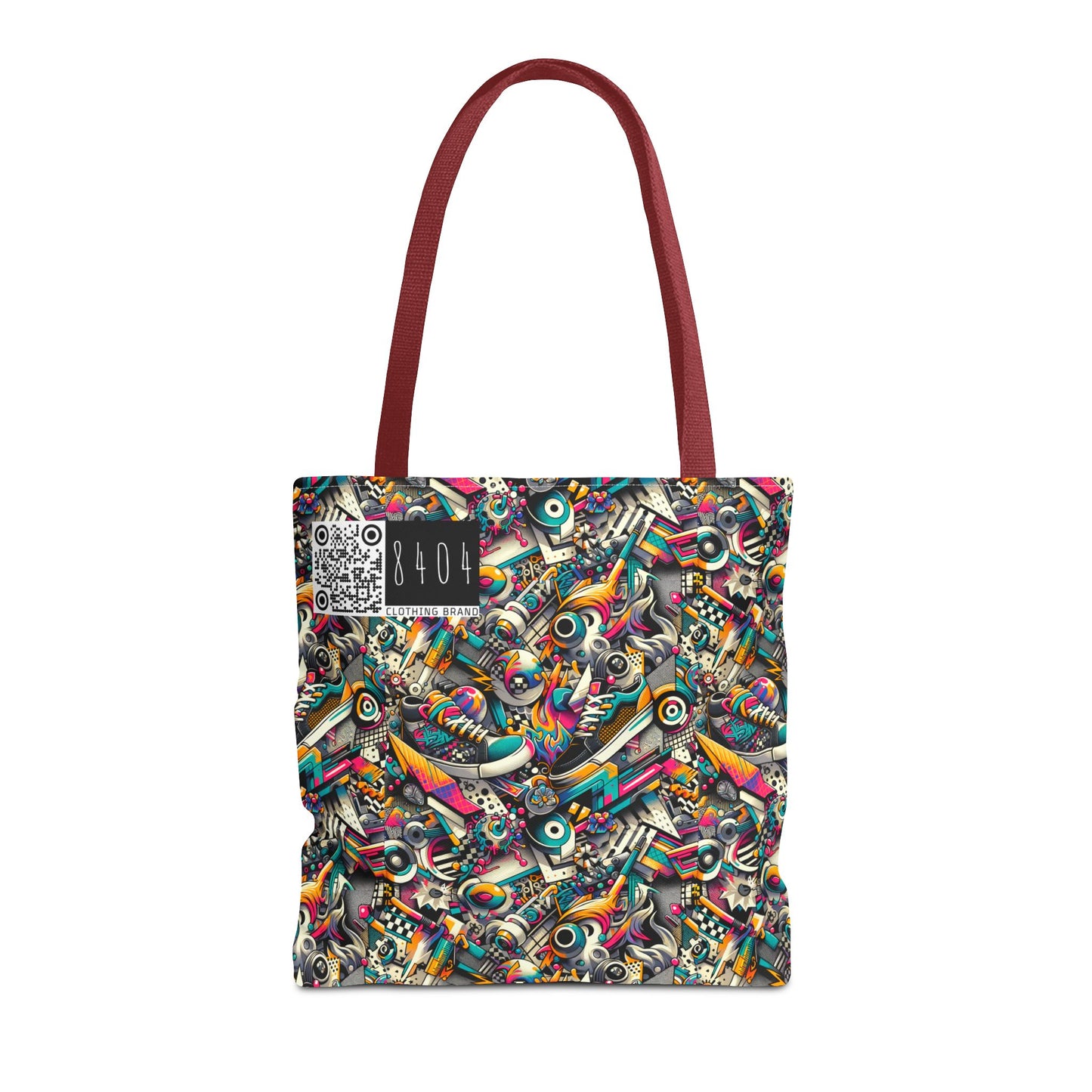 Urban Graffiti Fusion Eclectic Street Art Meets Modern Tech Culture Tote Bag - 8404 Design-55