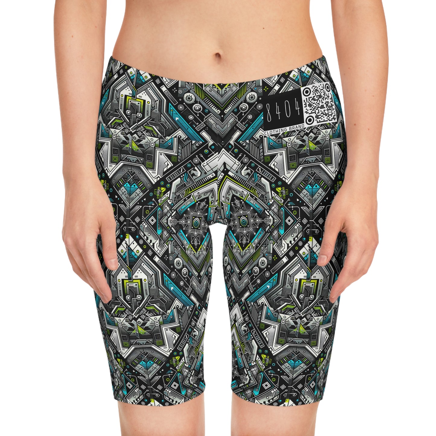 Women's Bike Shorts Future Tech - 8404 Design-01