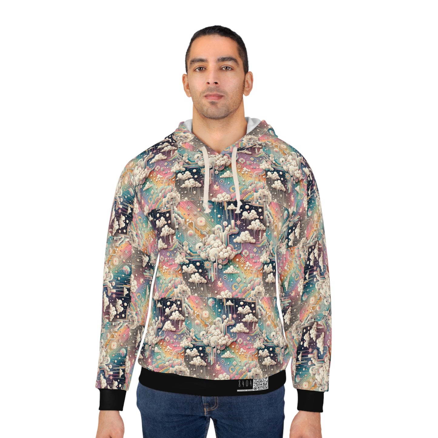 Digital Dreamland Whimsical and Nostalgic Streetwear With a Digital Twist Pullover Hoodie - 8404 Design-52
