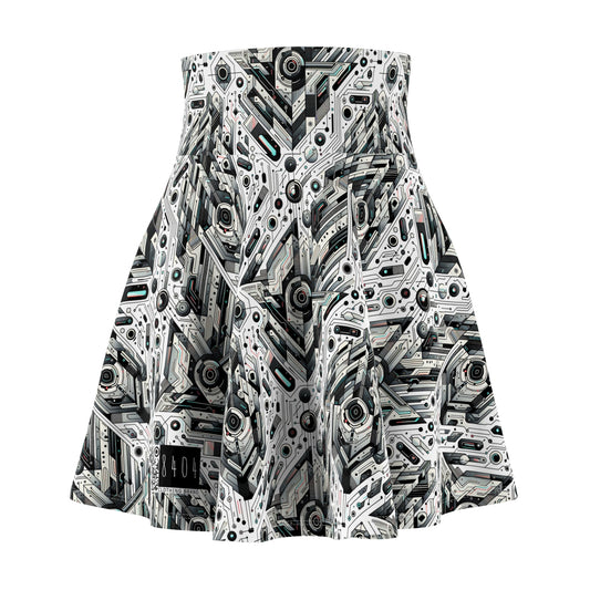 Tech-Infused Streetwear Tech-Forward Minimalism Women's Skater Skirt - 8404 Design-51