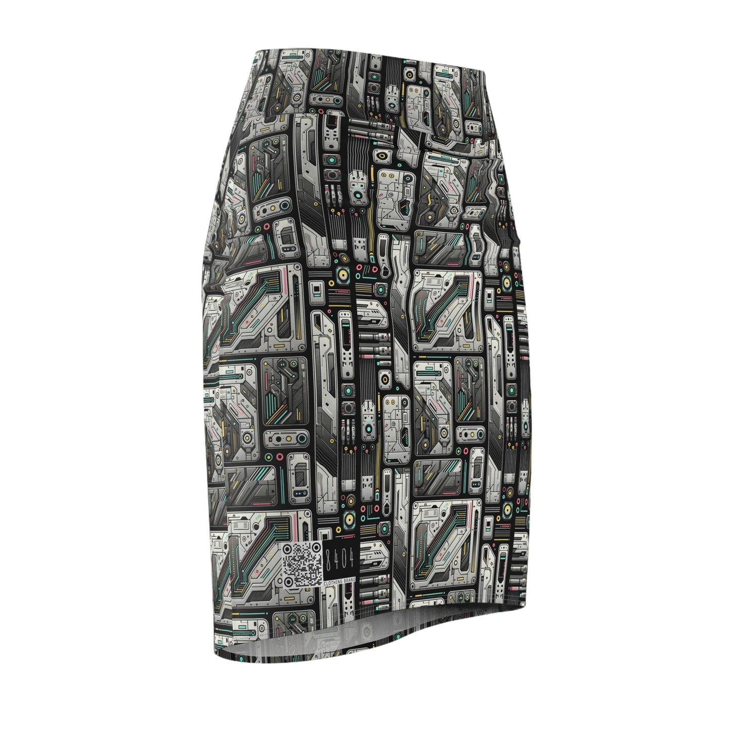 Tech Utility Gear Tech-Forward Minimalism Women's Pencil Skirt - 8404 Design-45