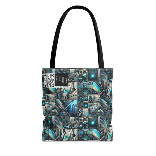 Tech-Infused Futurism Sleek Tech Edge Tote Bag - 8404 Design-48