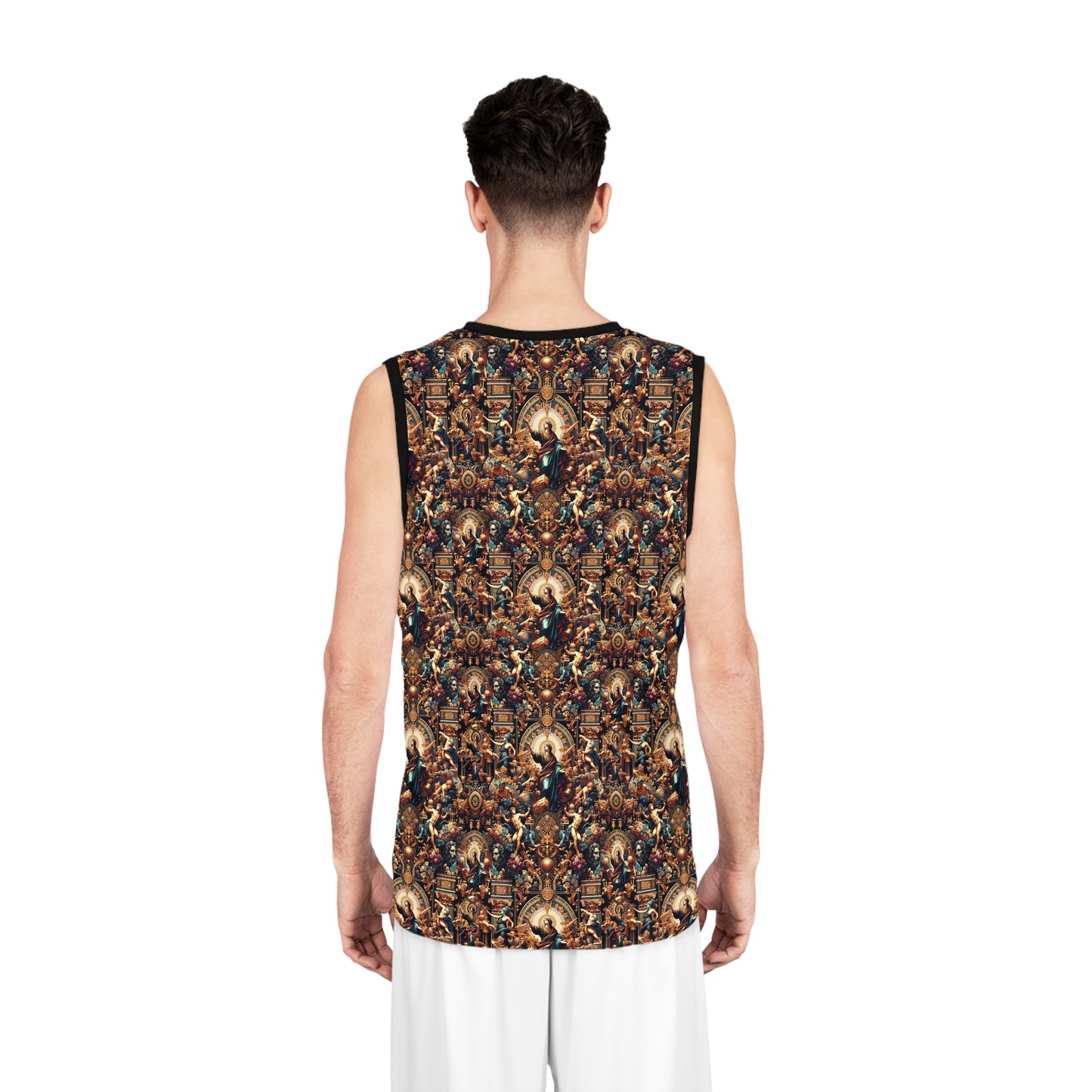 Digital Renaissance Luxurious Streetwear Inspired By Classical Art With a Modern Twist Basketball Jersey - 8404 Design-64