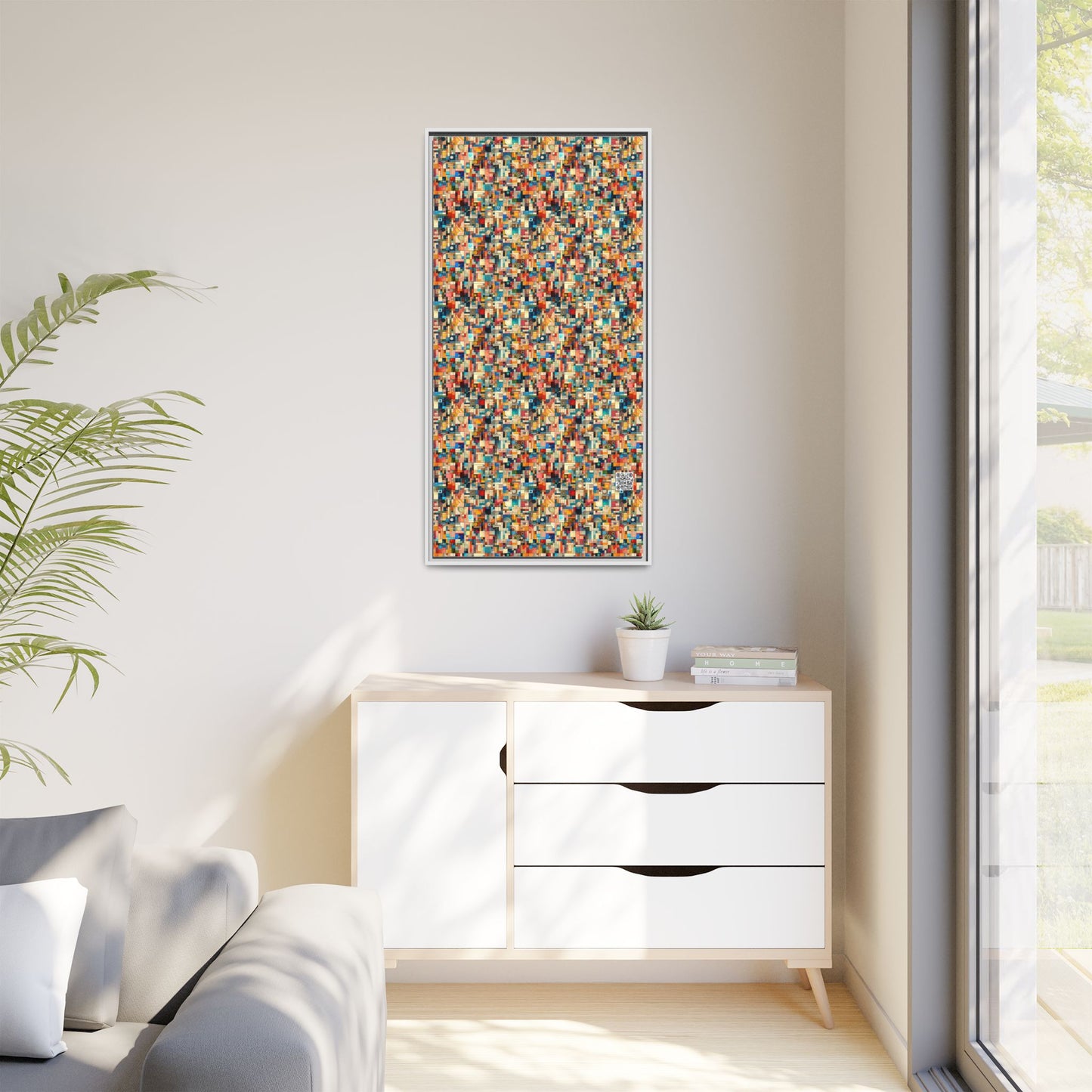 Digital Artistic Expression Artistic Streetwear Matte Canvas, Framed (multi-Color) - 8404 Design-46 B