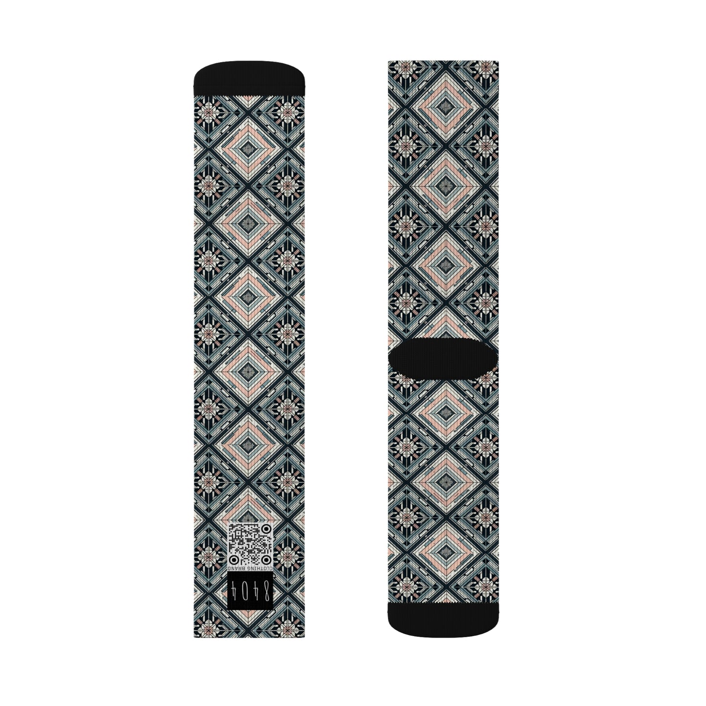 Tech Minimalism Minimalist Tech Sublimation Socks - 8404 Design-60