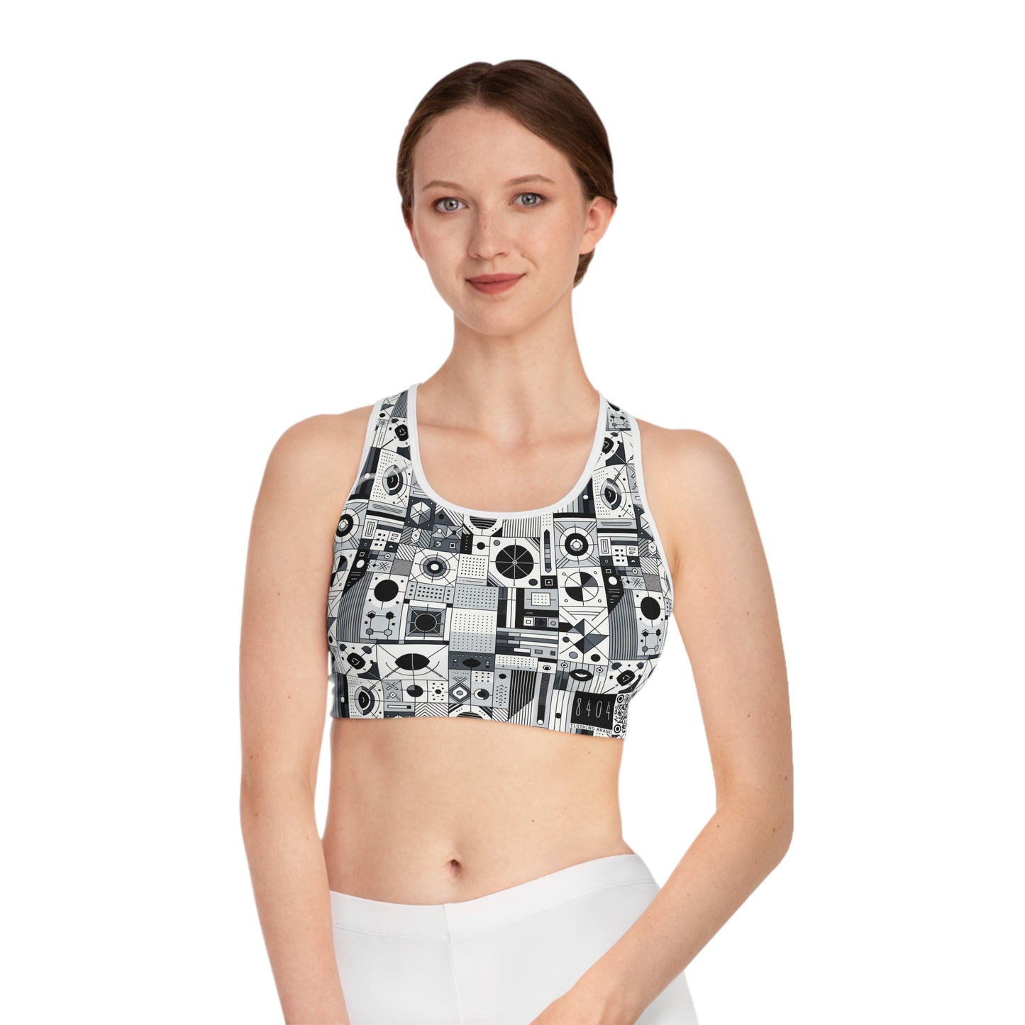 Digital Minimalism Minimalist Tech Sports Bra - 8404 Design-65