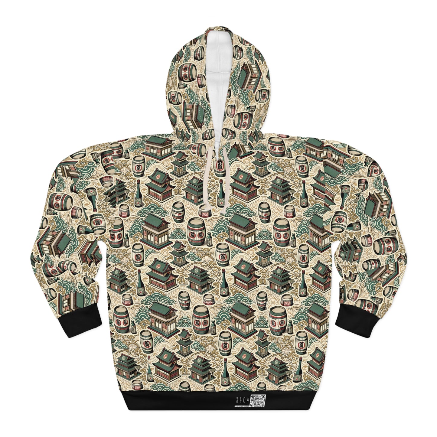Cultural Artisanal Fusion Contemporary Cultural Elegance Pullover Hoodie - 8404 Design-68