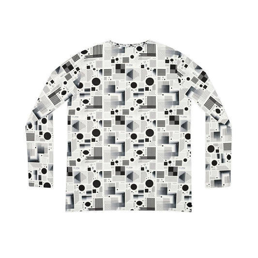 Digital Minimalism Minimalist Tech Women's Long Sleeve V-Neck Shirt - 8404 Design-60