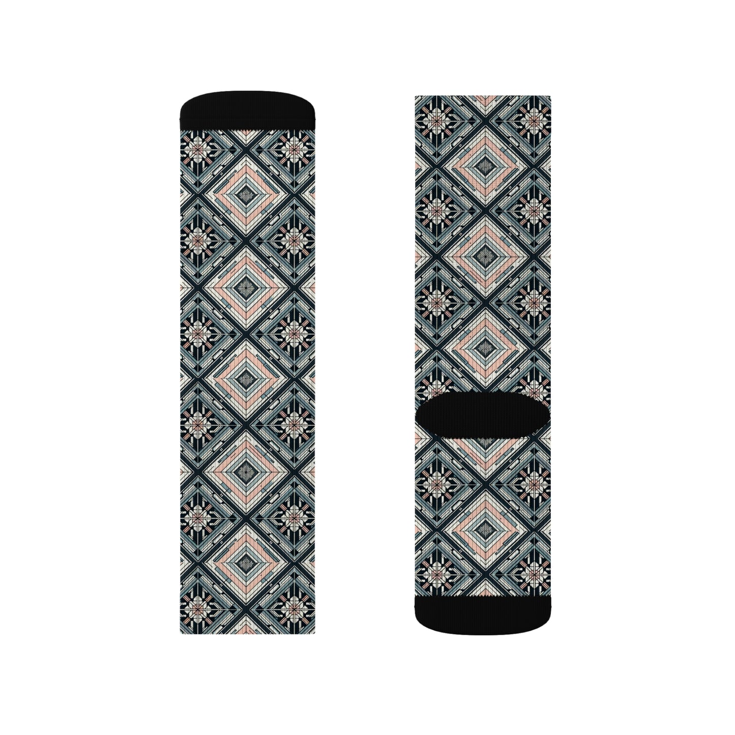 Tech Minimalism Minimalist Tech Sublimation Socks - 8404 Design-60