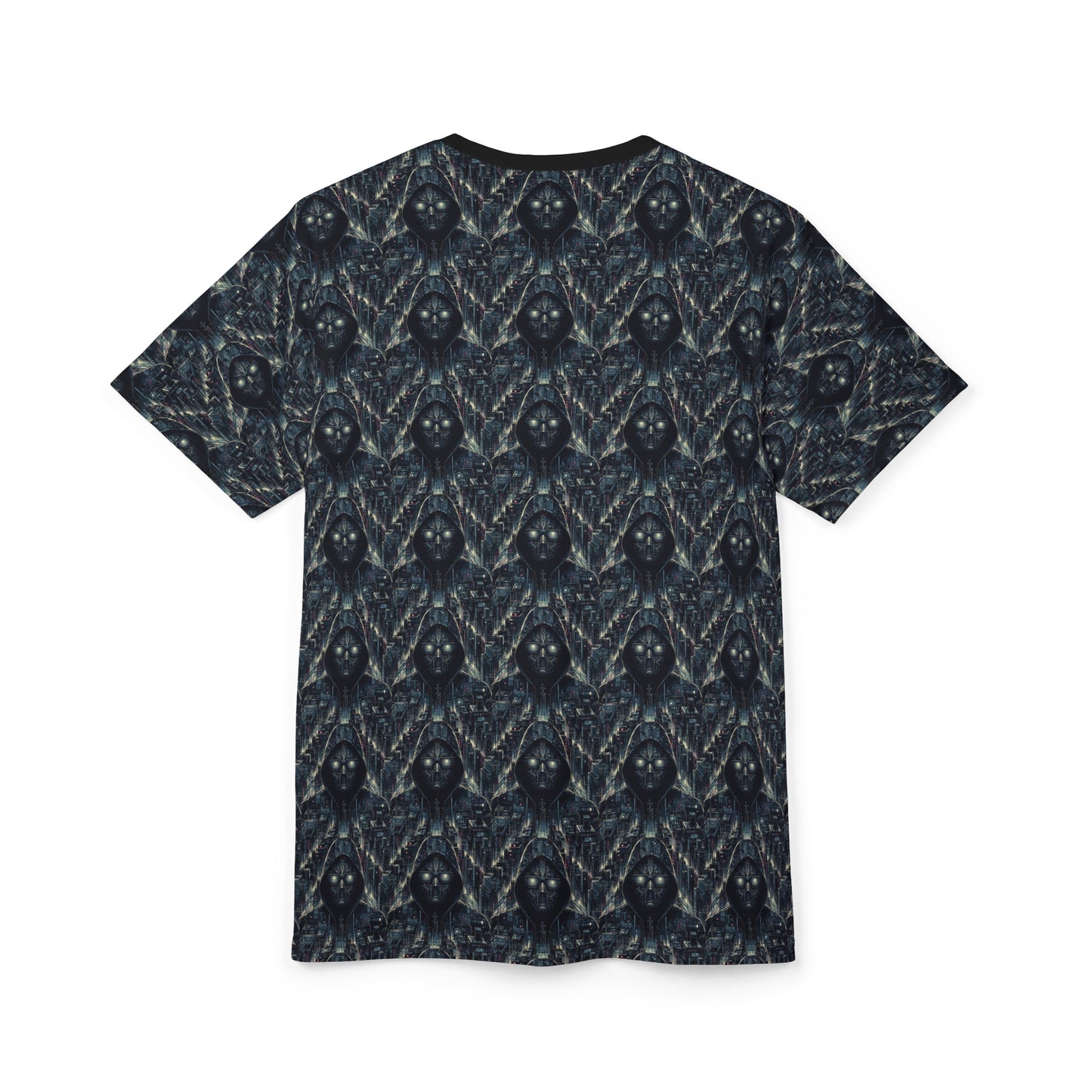 Tech Noir Aesthetics Sleek Tech Streetwear Unisex Cut & Sew Tee - 8404 Design-56