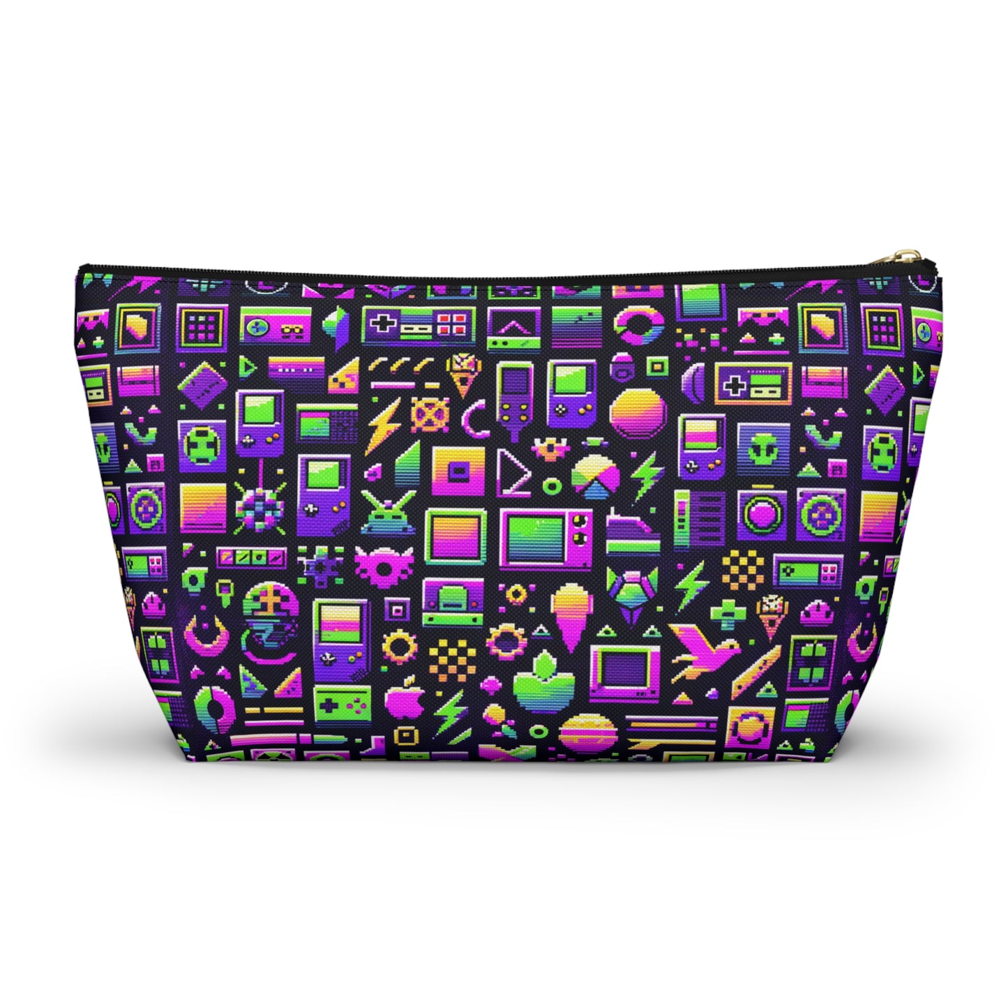 Digital Nostalgia Remix Modern Vintage Fusion Accessory Pouch W T-Bottom - 8404 Design-49