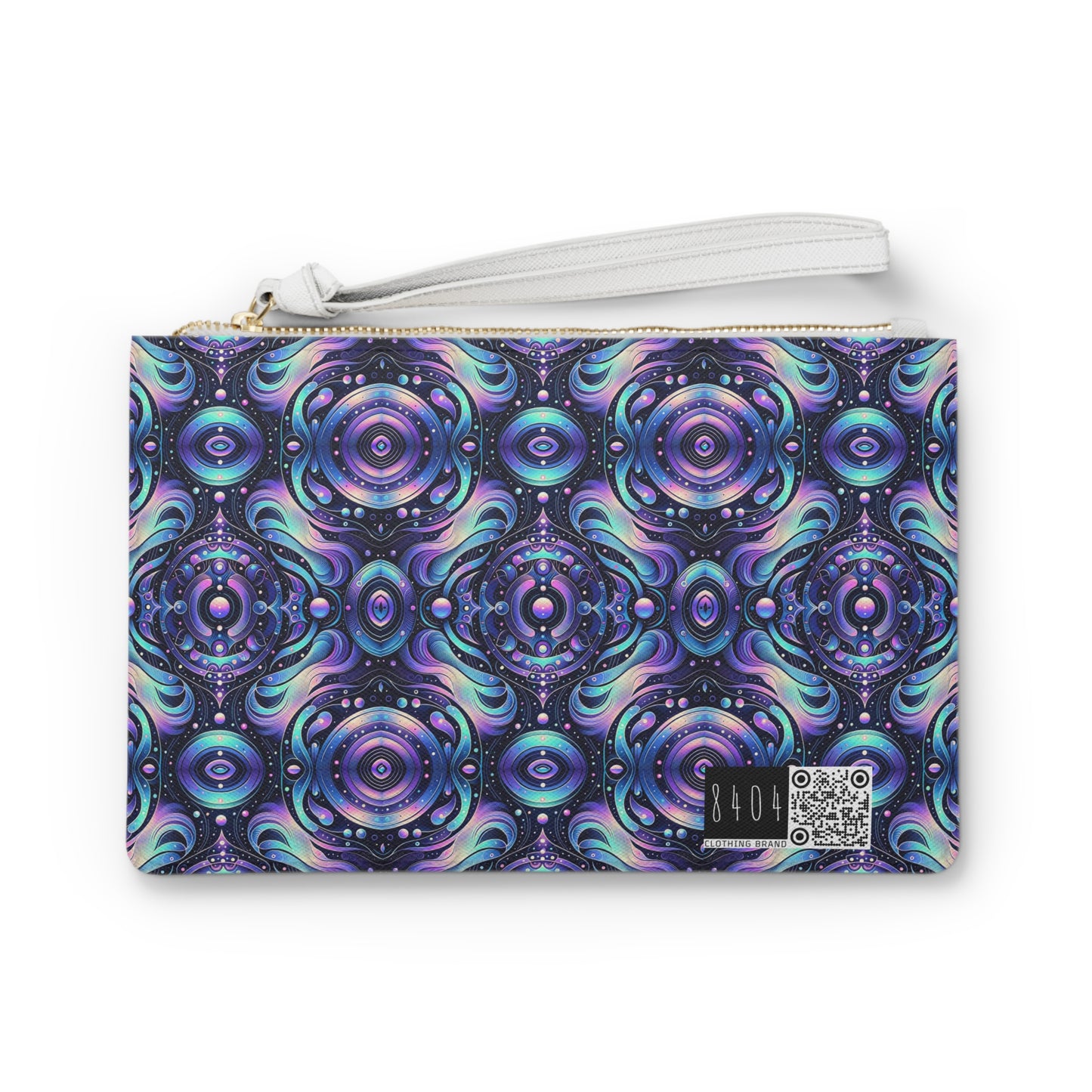 Iridescent Tech Fusion Tech-Forward Streetwear Clutch Bag - 8404 Design-62