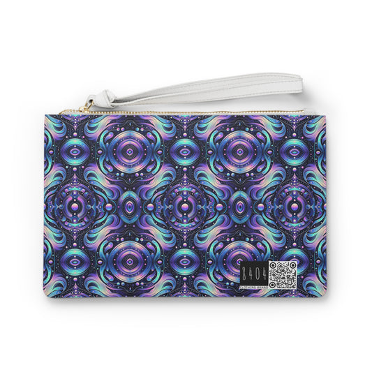 Iridescent Tech Fusion Tech-Forward Streetwear Clutch Bag - 8404 Design-62